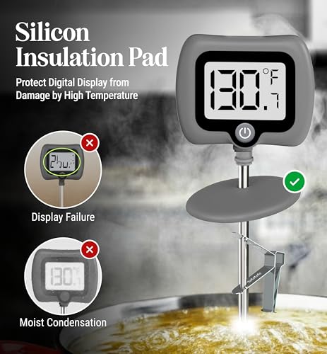 Digital Candy Thermometer with Pot Clip