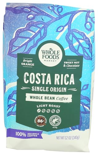 Costa Rica Single Origin Whole Bean Coffee (12 Ounce)