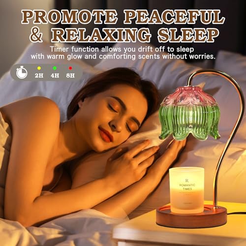 Glass Candle Warmer Lamp with Timer