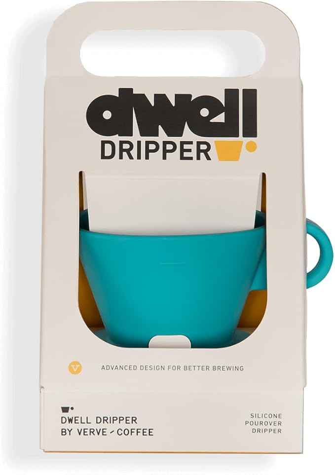 Verve Dwell Dripper Pour Over Coffee Maker Set, Non-Electric Coffee Dripper, Manual Brew Maker (Blue)