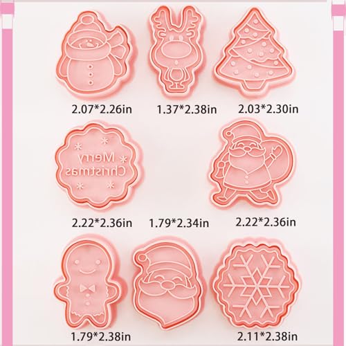 8Pcs Christmas Cookie Cutters (8 Count)