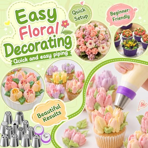 27 Pieces Russian Piping Tips Set