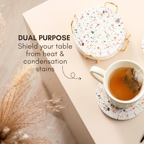Terrazzo Coasters Set of 6 (6 Count)