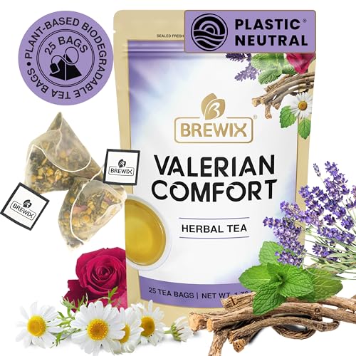 Valerian Comfort Tea for Sleep and Relaxation (25 Count)
