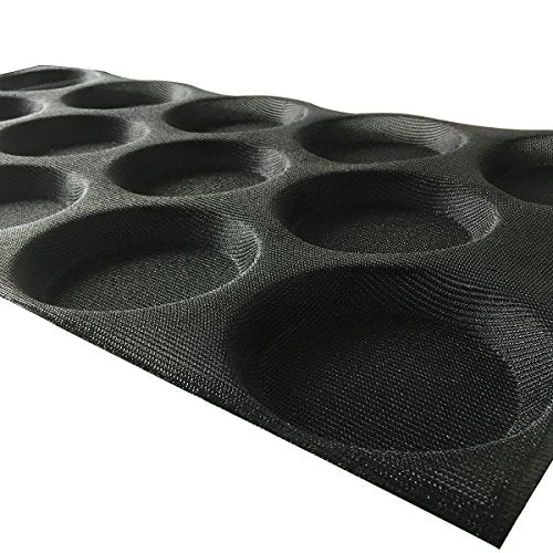 Silicone Hamburger Bread Forms Perforated Silicone Bakery Molds Tartlets Pita Moulds Sheets Food Grade for Industrial Large Size