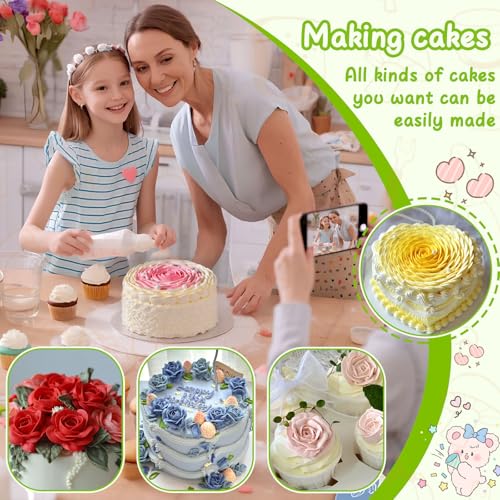 Fondant Rose Piping Tips Set (7 Count)