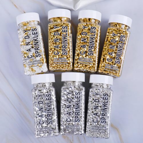 Gold Sprinkles for Cake Decorating (4.6 Ounce)