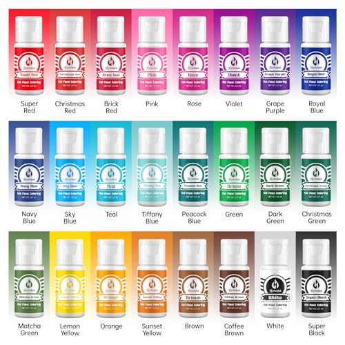 Gel Food Coloring Set (16.8 Fl Oz)