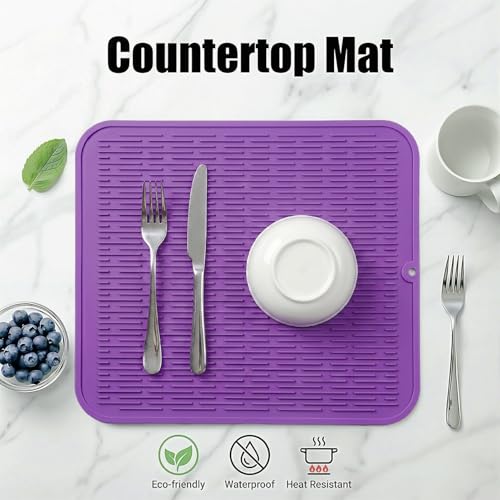 Silicone Dish Drying Mat for Multiple Usage