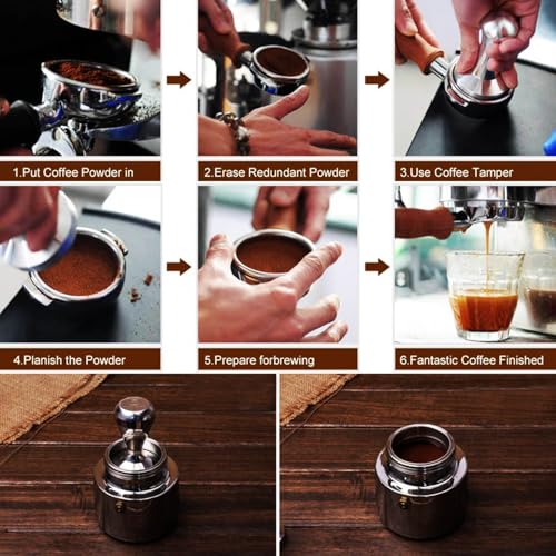 Coffee Tamper Press Chromed