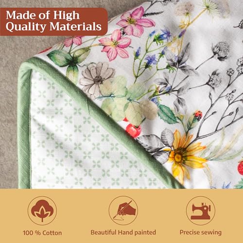 Double Oven Mitts 100% Cotton Double Oven Glove