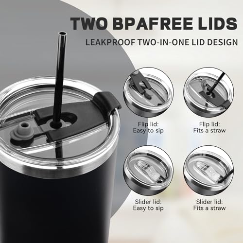 40 oz Tumbler with Lids and Straws