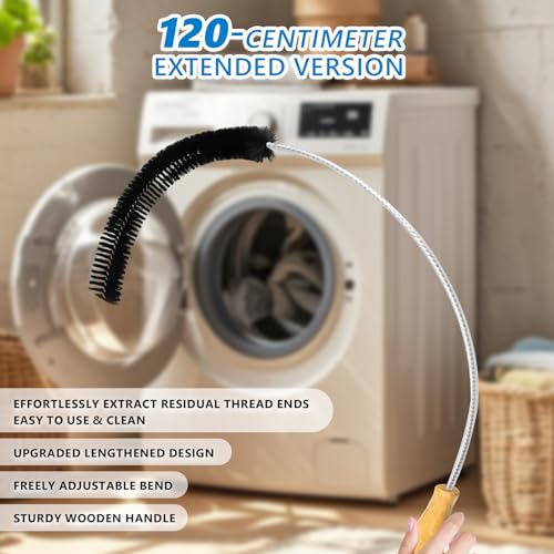 Dryer Lint Brush Vent Cleaner Tool 47.2 Inch Extra Long Flexible for Lint Trap Cleaning Tool Home Dryer Maintenance for DIY Users