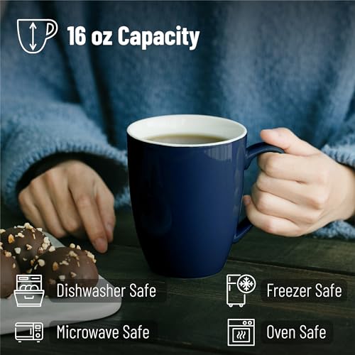 BTaT Porcelain Coffee Mugs Set (16 Count)