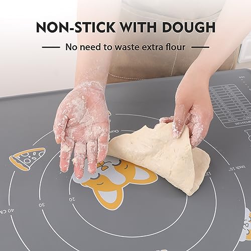 Silicone Baking Mat Sheet and Pastry Dough Cutter