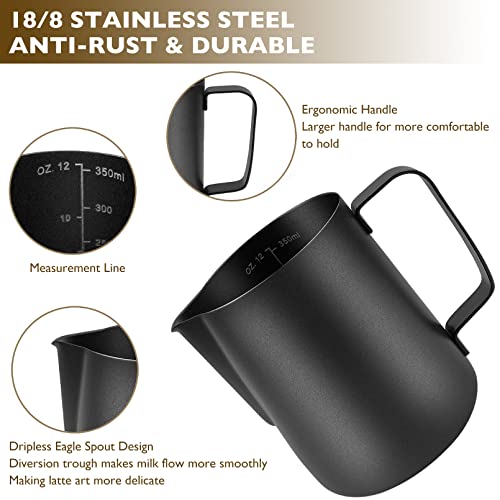 Stainless Steel Milk Frothing Pitcher 20 oz