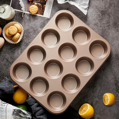 2 Packs Nonstick Round Muffin Baking Pan Tin (2 Count)