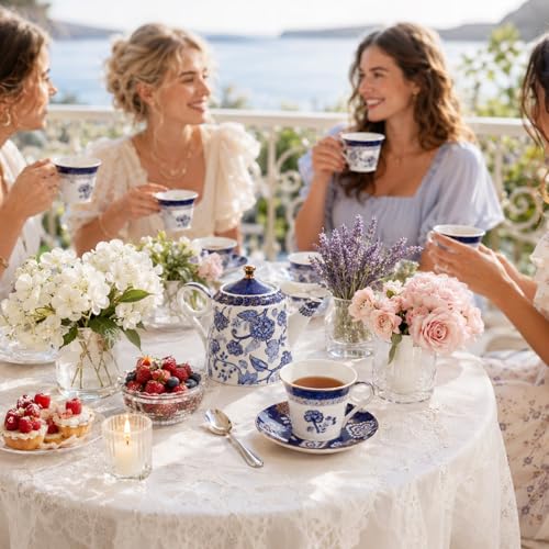 Bone China Tea Set for Adults