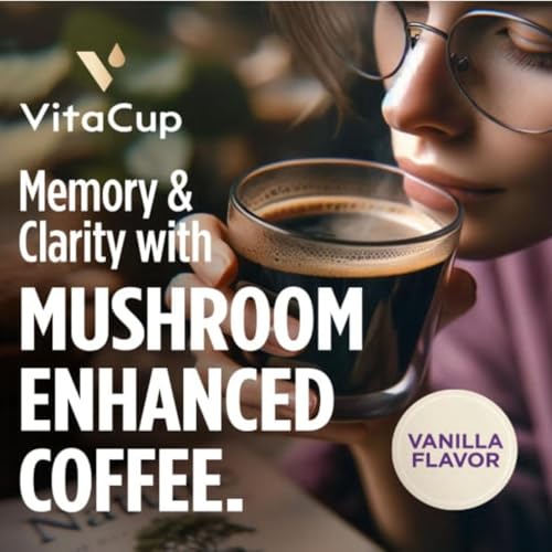 Vanilla Flavored Mushroom Coffee Pods (16 Count)