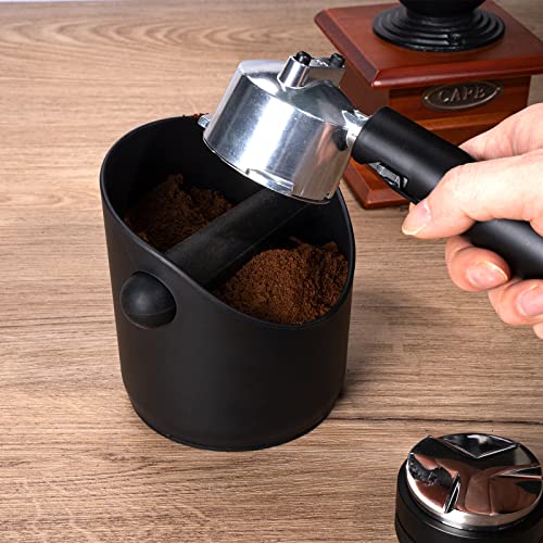 Espresso Knock Box Coffee Grounds Container with Removable Knock Bar