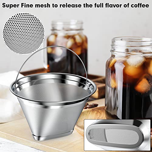 Stainless Steel Reusable Coffee Filter Compatible with Ninja Coffee Maker