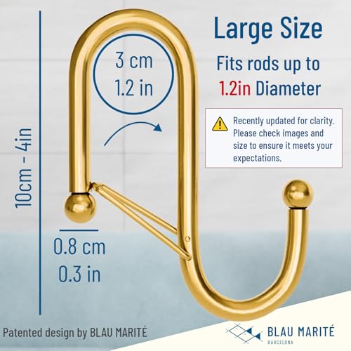 6 Pack Metal S Hooks for Hanging (6 Count)
