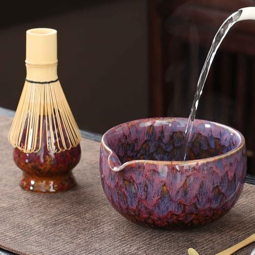 Japanese ceramic matcha bowl. 20 ounce ceramic bowl