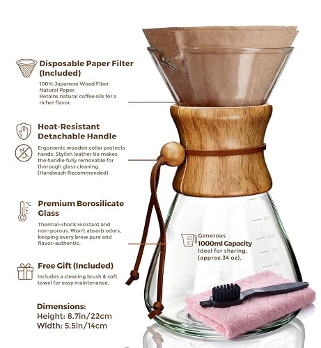 Pour Over Coffee Maker Set