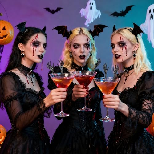 60 Pcs 5.9''x1.5'' Halloween Skeleton Cocktail Stirrers