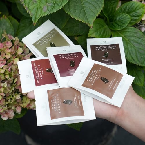 Chinese 6 Different Flavor Flower Loose Leaf Tea Sampler (3.53 Ounce)