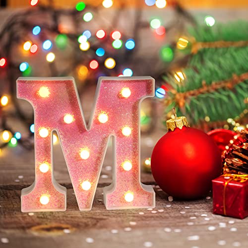 Pink Light up Letters (4.2329 Ounce)