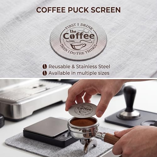 2 Pcs 51mm Espresso Puck Screen 1.7mm Thickness for Portafilter (2 Count)