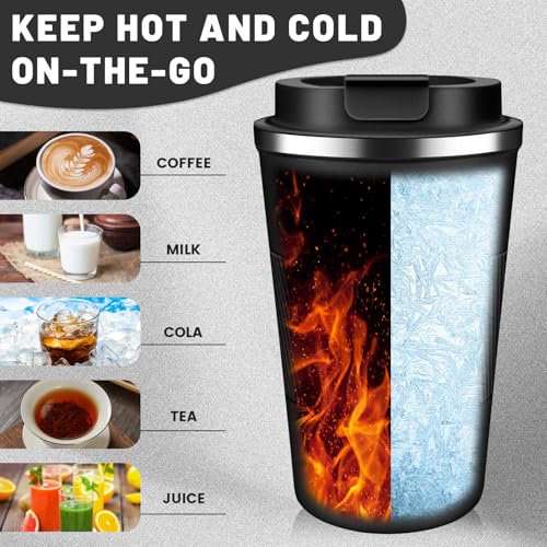 Insulated Coffee Tumblers with Flip Lid 12oz
