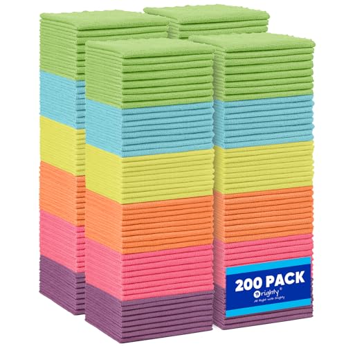 Microfiber Cleaning Cloth Bulk (200 Count)