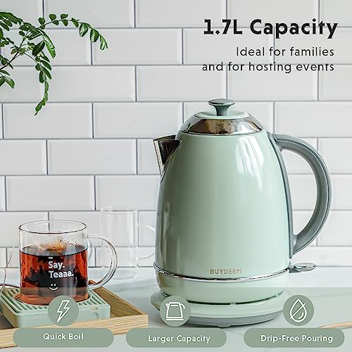 K640 Stainless Steel Electric Tea Kettle with Auto Shut