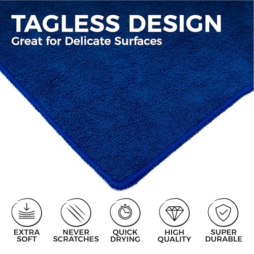 All Purpose Microfiber Terry Cleaning Towels (12 Count)
