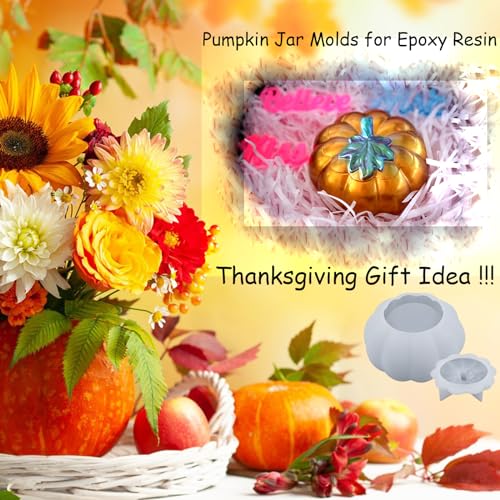 Pumpkin Jar Silicone Molds with Lid