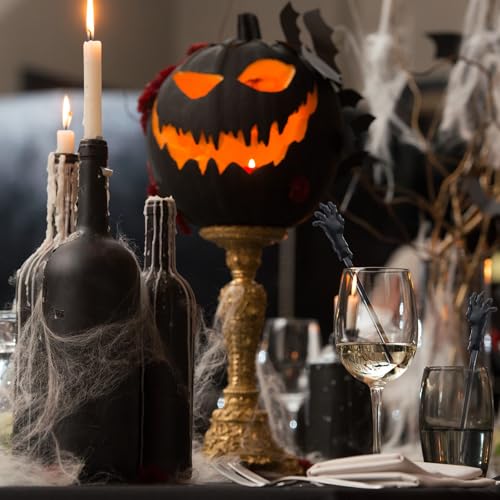 30 Pcs Halloween Swizzle Sticks Zombie Hands Fall Drink Stirrers