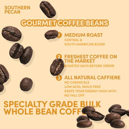Sarasota Coffee Whole Bean Southern Texas Butter Pecan (80 Ounce)