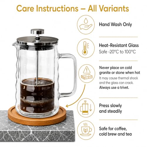 Glass French Press Coffee Maker