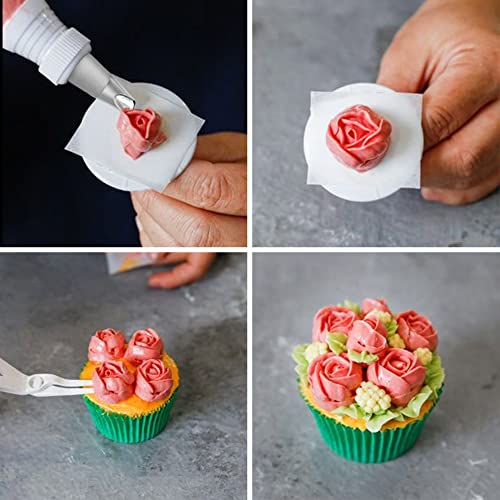 Leaf Piping Bags and Tips Set 7 Pieces Piping Tips Set Cake Decorating Tips Icing Piping Nozzles Set Cupcake Decorating Kit Cupcake Pastry Tool Stainless Steel (7 Count)