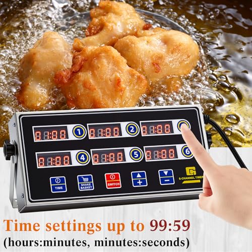 2 Pack Commercial Digital Kitchen Timer for Cooking (2 Count)
