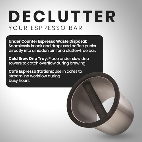 Stainless Steel Round Espresso Knock Box