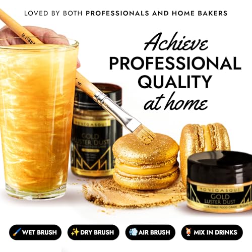 Gold Edible Glitter for Drinks & Cakes