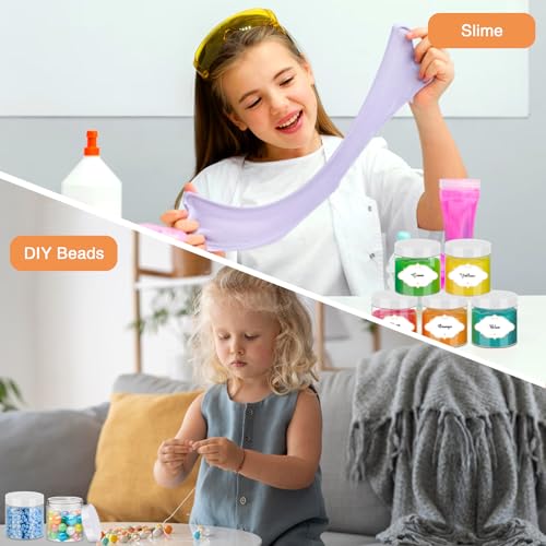 6 OZ Plastic Jars with White Lids (48 Count)