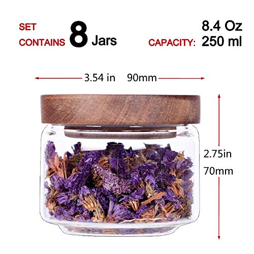 8 Pcs Spice Containers