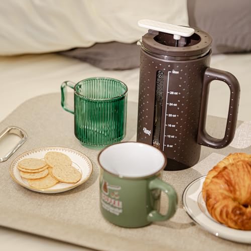 34oz Large French Press Coffee Maker Brown