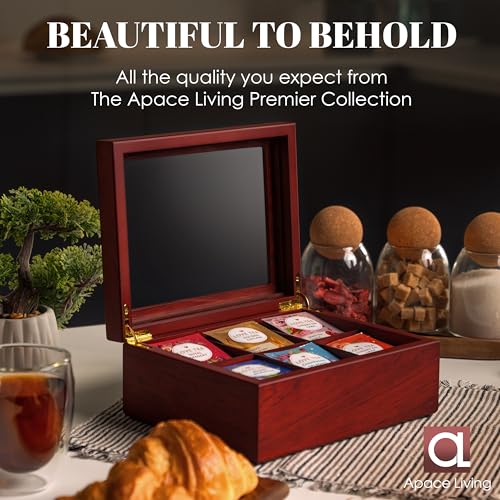 Tea Box Luxury Wooden Tea Bag Organizer from The Apace Premier Collection