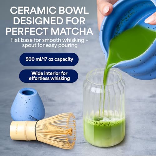 Matcha Whisk Set With Ceramic Matcha Bowl