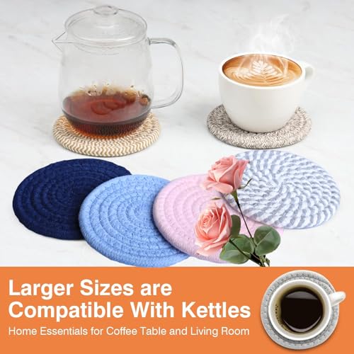 4.8" Drink Cotton Coasters Set of 2 (2 Count)